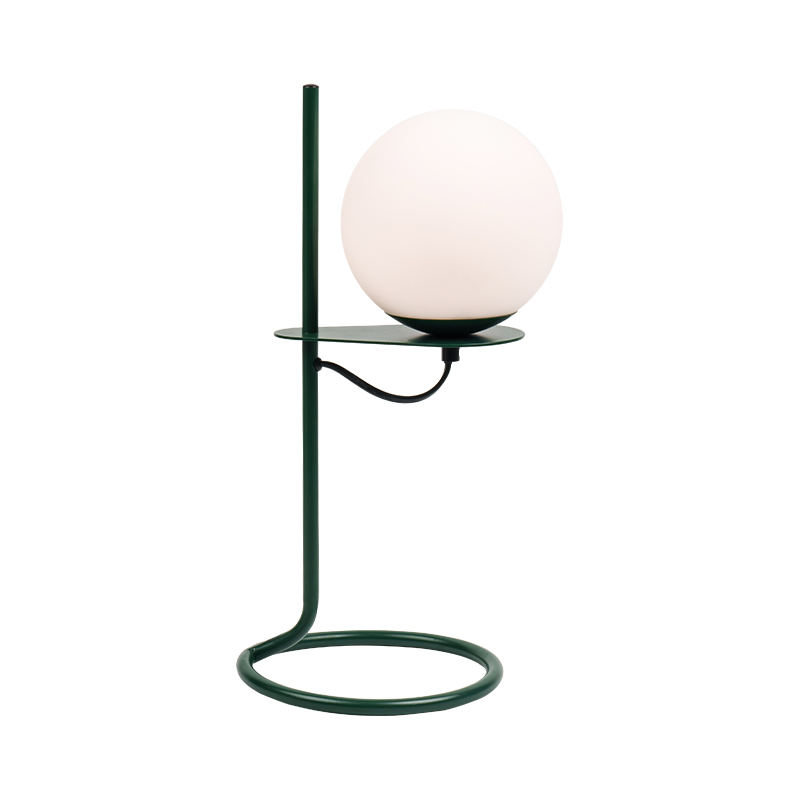 Lampu meja bola kaca mudah