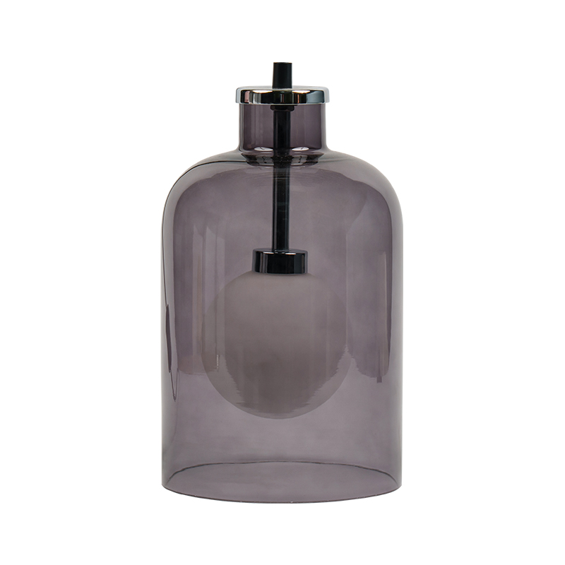 Lampu meja kaca kreatif coklat
