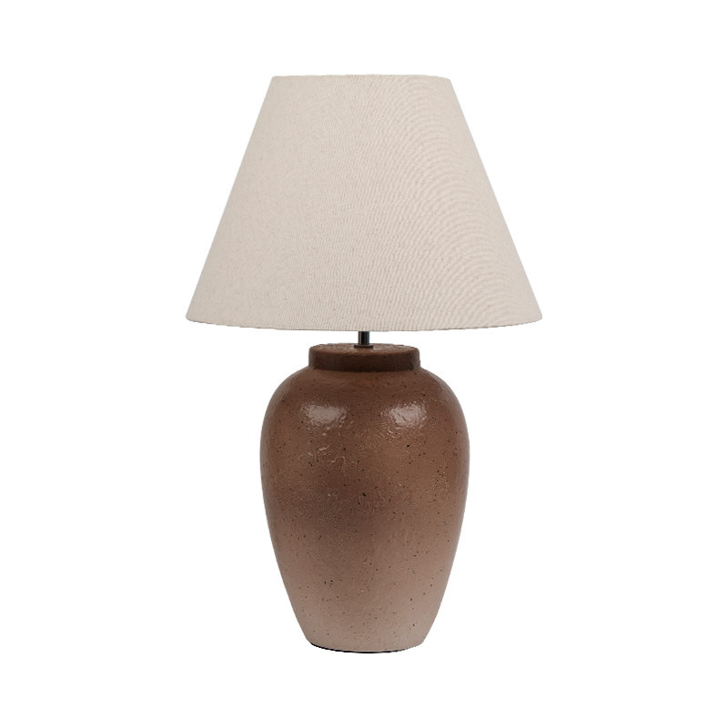Lampu meja seramik warna nostalgia retro