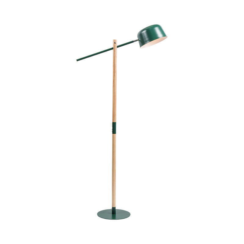 Lampu lantai kayu pepejal nordik