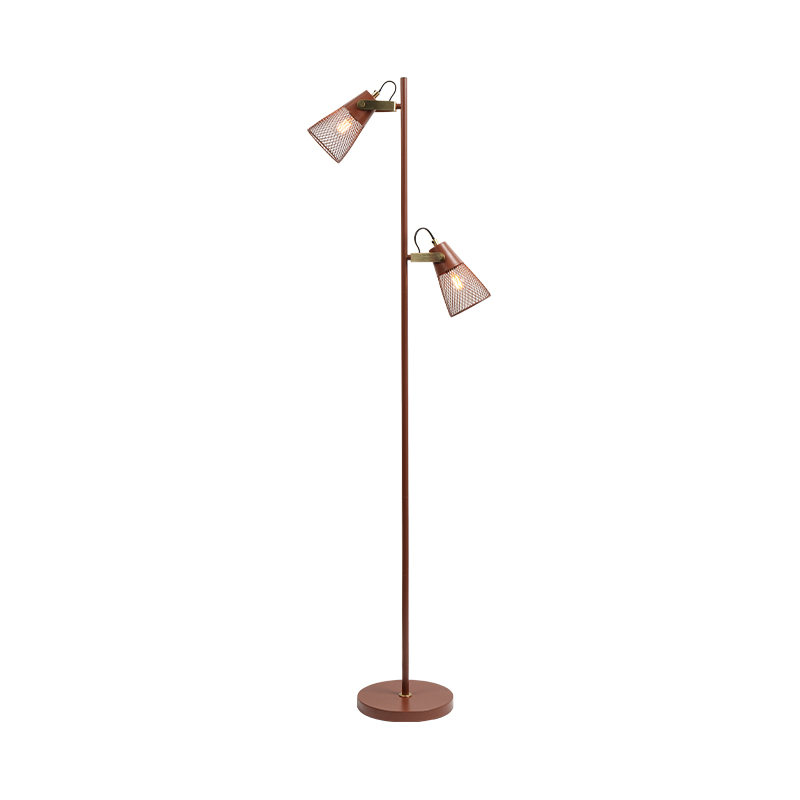 Gaya Perindustrian Lampu Lantai Logam Besi Besi