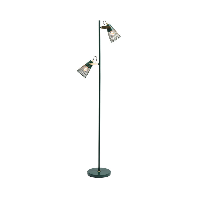 Gaya Perindustrian Lampu Lantai Logam Besi Besi