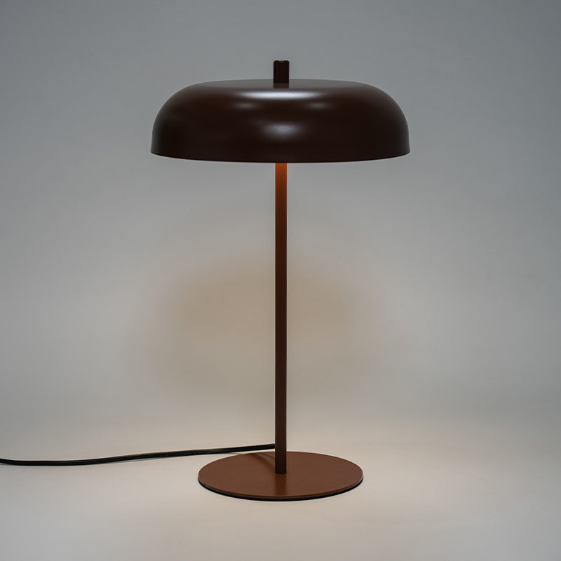 LED lampu meja logam vintaj