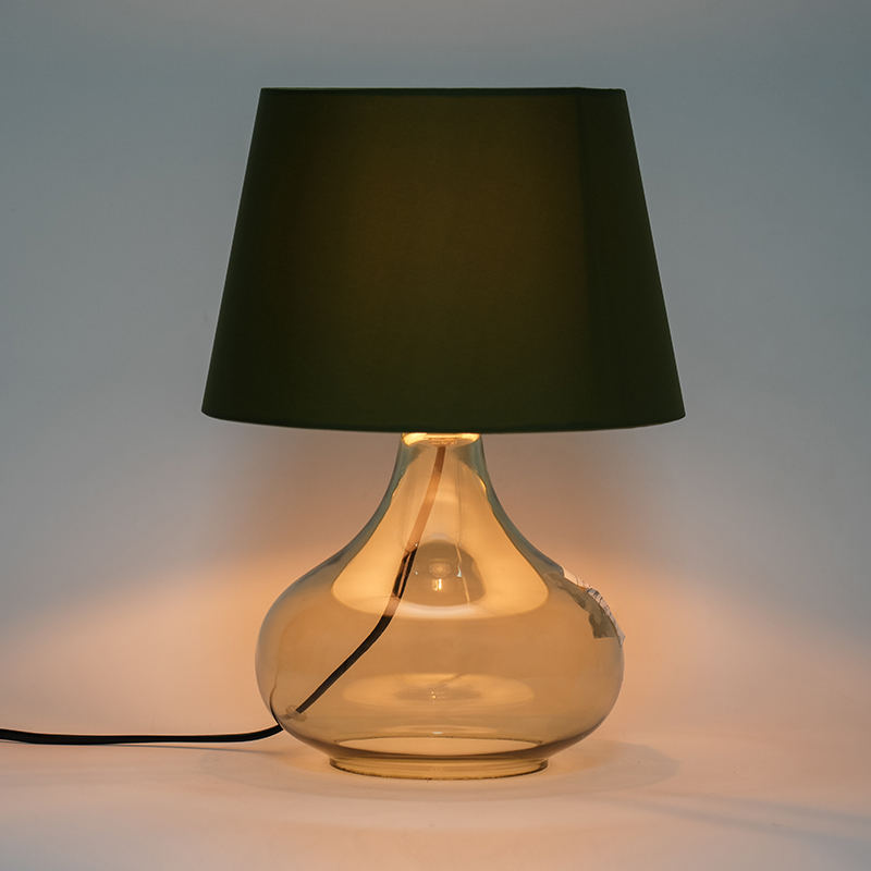 Lampu meja kaca gaya Eropah mudah