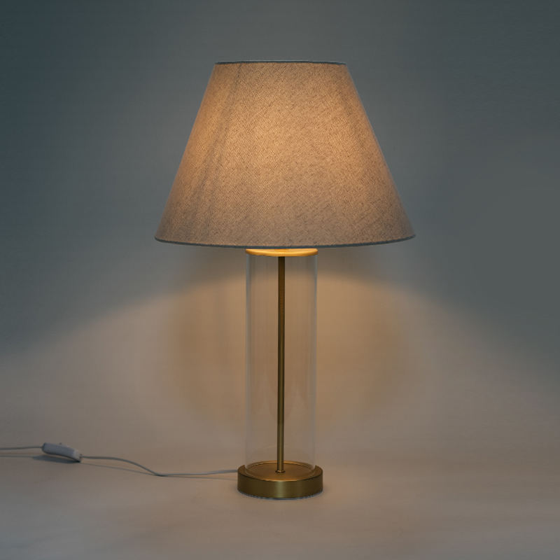 Lampu meja kaca gaya Amerika