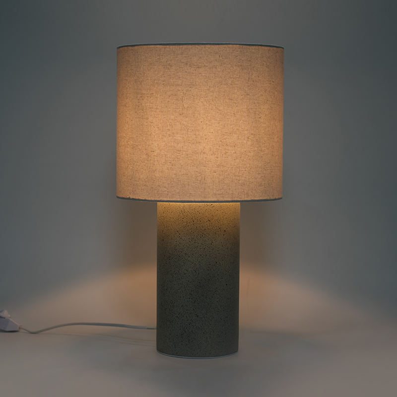 Lampu meja seramik bilik tidur silinder