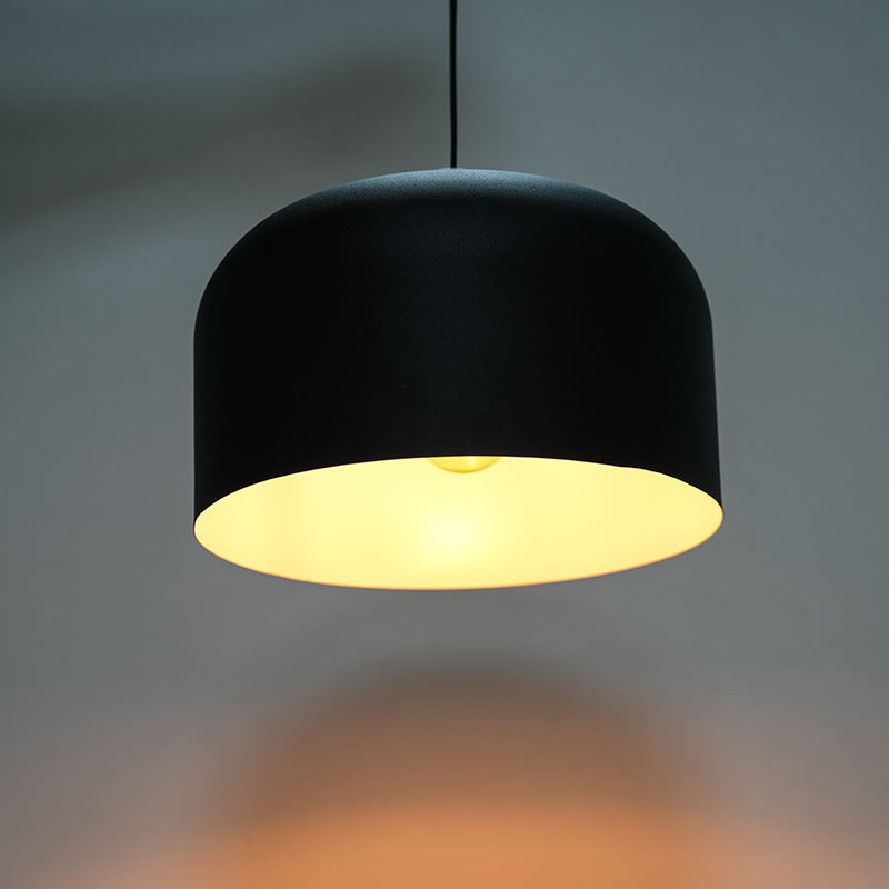 Chandelier Kubah Metal Black Vintage