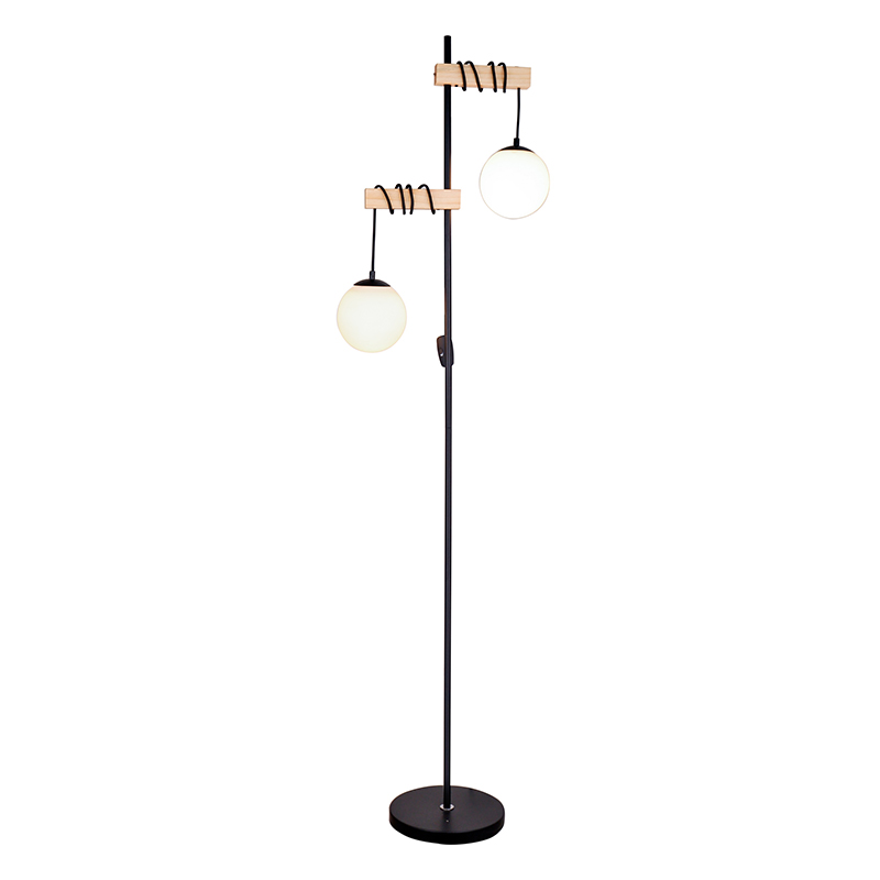 Lampu lantai kabel bola berganda
