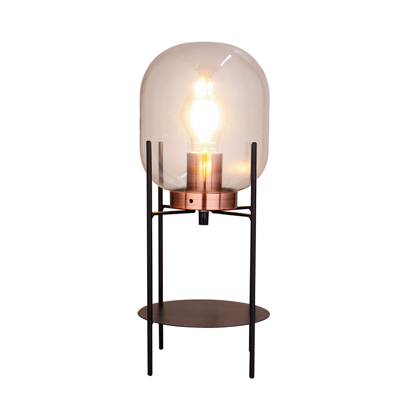 Lampu meja lampu lampu kaca mudah