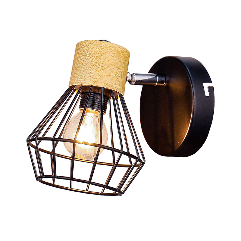 Lampu dinding mudah tunggal kepala